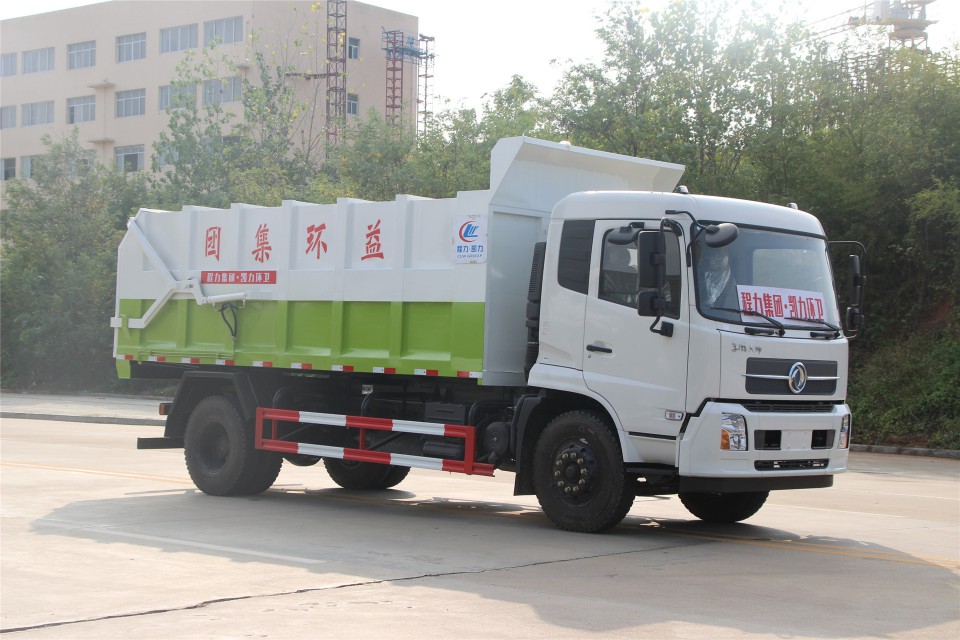 東風(fēng)天錦國六湖北程力對接式垃圾車 (7)